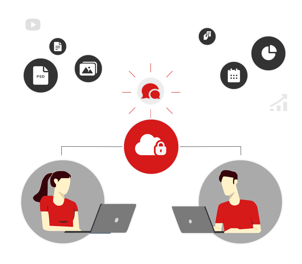 Project Management & Collaboration Illustration